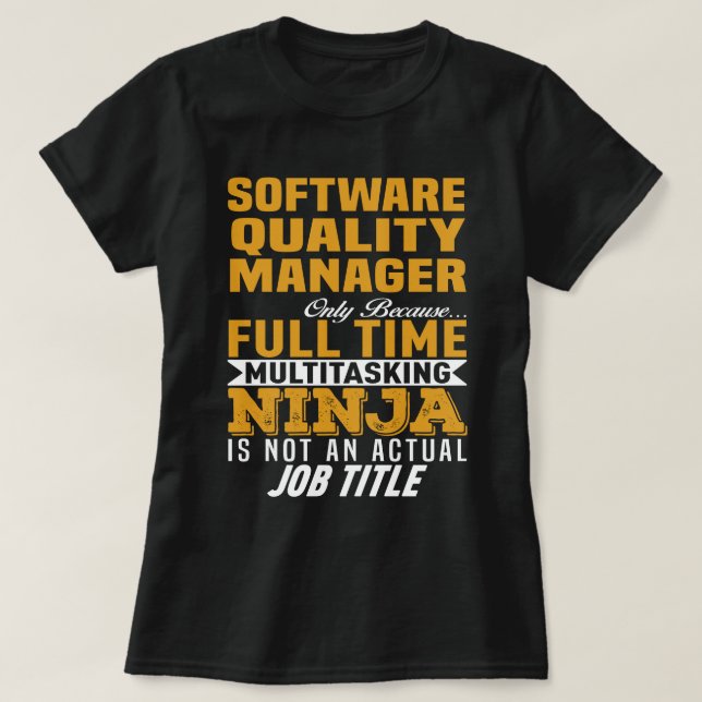 Software Quality Manager T-Shirt (Design vorne)