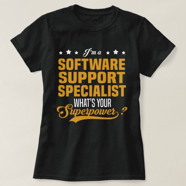 Software-Support-Spezialist T-Shirt (Design vorne)