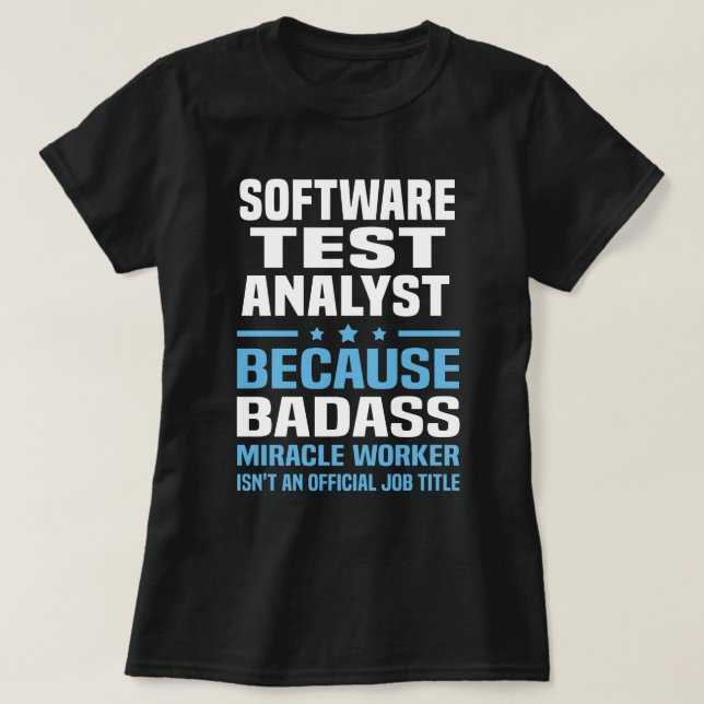 Software Test Analyst T-Shirt (Design vorne)
