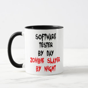 Software Tester Zombie Joke Tasse