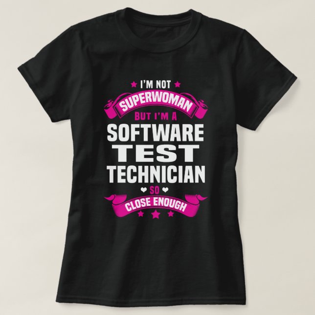 Software-Testtechniker T-Shirt (Design vorne)