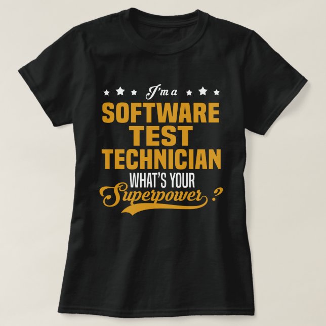 Software-Testtechniker T-Shirt (Design vorne)