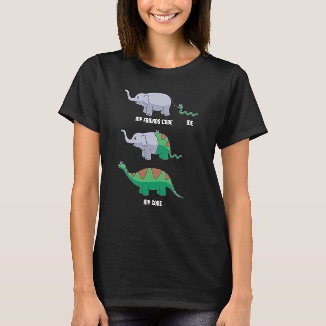 Softwareentwickler Coder Programmierung Kodierung  T-Shirt (Vorderseite)