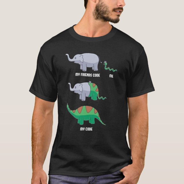Softwareentwickler Coder Programmierung Kodierung  T-Shirt (Vorderseite)