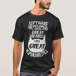 Softwareentwickler Mit Großartigen Bärten Codiere T-Shirt