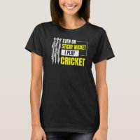 Sogar auf einem klebrigen Wicket spiele ich Cricke