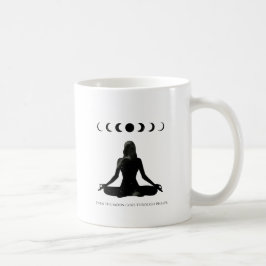 Sogar der Mond durchläuft Phasen Kaffeetasse