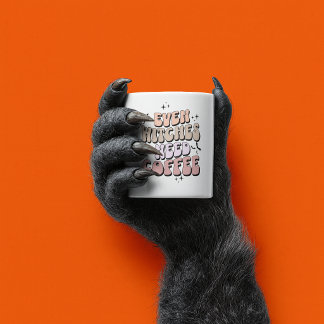 Sogar Hexen brauchen Kaffee – Süßes Halloween Zweifarbige Tasse