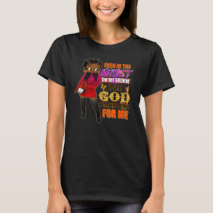 Sogar inmitten meines Sturms schwarzes religiöses T-Shirt