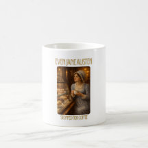 Sogar Jane Austen machte für Kaffee Mug halt