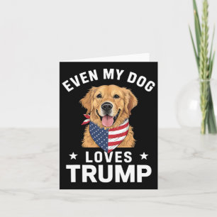Sogar mein Hund Lieben Trump US Flag Bandana Karte