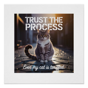 Sogar meine Katze ist geTARIFT - vertrauen Sie dem Poster