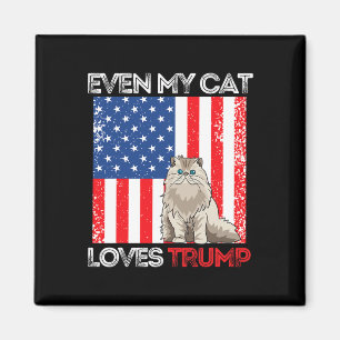 Sogar meine Katze liebt Trump Pro Trump Amerikanis Magnet