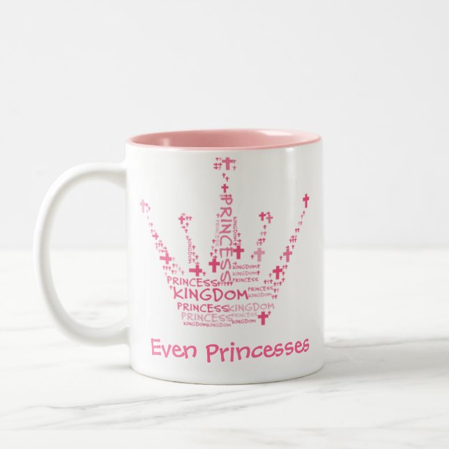 Sogar Prinzessinnen Need Coffee Zweifarbige Tasse (Links)