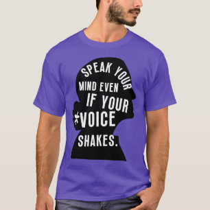 Sogar wenn Ihre Stimme erschüttert ist, kann man s T-Shirt