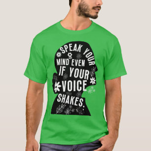 Sogar wenn Ihre Stimme erschüttert ist, kann man s T-Shirt