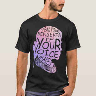 Sogar wenn Ihre Stimme erschüttert ist, kann man s T-Shirt