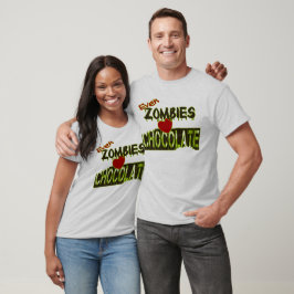 Sogar Zombies Liebe Chocolate Tee Shirts