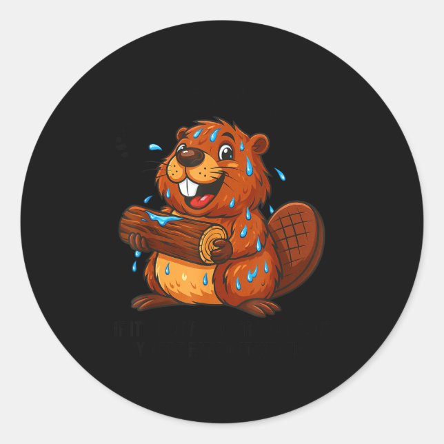 Soggy Beaver Bbq If It's Not All Over Your Face Yo Runder Aufkleber (Vorderseite)