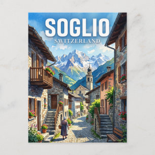 Soglio Schweiz Postkarte