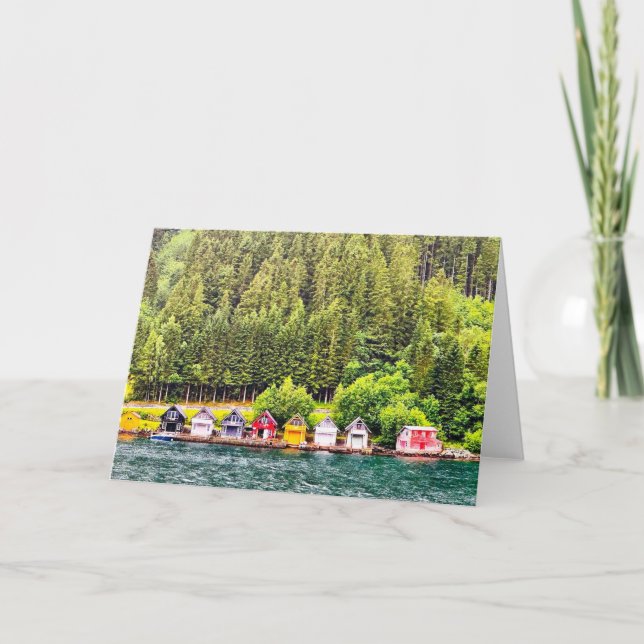 Sogn og Fjordane, Norwegen Blank Greeting Card Dankeskarte (Vorderseite)