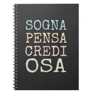 Sogna, pensa, credi, osa notizblock
