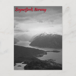 Sognefjord, Norwegen Postkarte