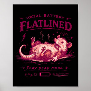 Sogovernment Agencyl Batterie flachgelegt spielen Poster