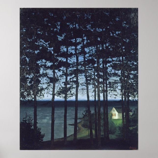 Sohlberg Fishermans Cottage Landscape Painting Poster (Vorne)