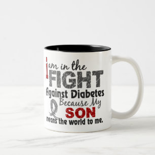 Sohn bedeutet Welt zu mir Diabetes Zweifarbige Tasse