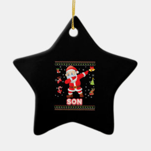 Sohn Christus-Maske Dabbing Santa Maske Frohe Weih Keramik Ornament