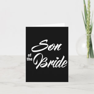 Sohn der Braut Hochzeitsfeier, die Bridal Par. Karte