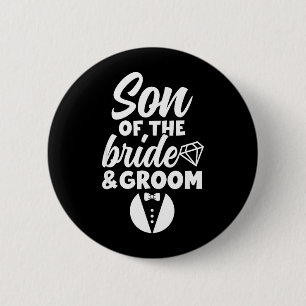 Sohn der Braut und Bräutigam Sohn stolz Bräute und Button