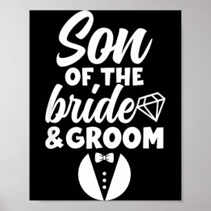 Sohn der Braut und des Bräutigams Sohn Stolz Bräut Poster