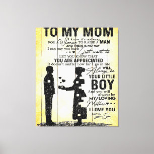 Sohn der Mama, Geschenk für meine Mama, Geschenki Leinwanddruck