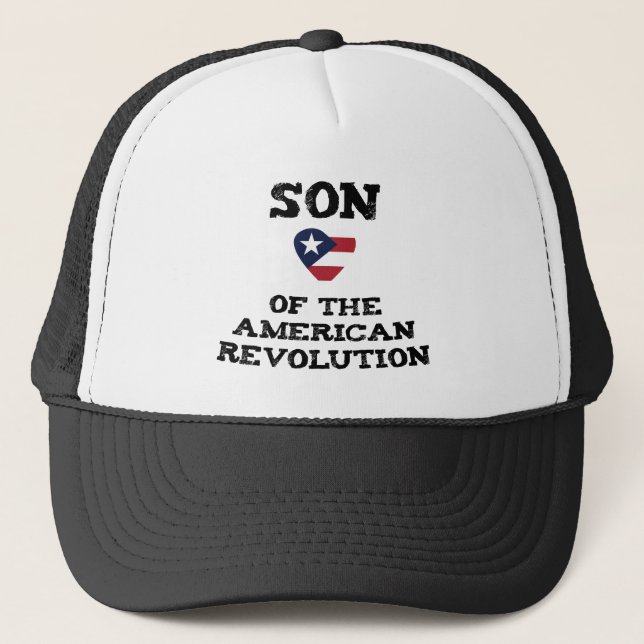 Sohn des American Revolution USA Star Eagle Vater Truckerkappe (Vorderseite)