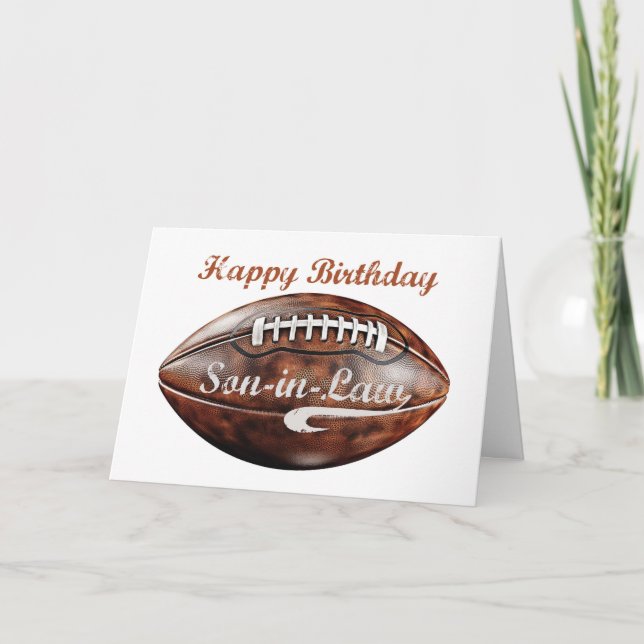 Sohn des Gesetzes Geburtstag Grunge Große Fußball  Karte (Vorderseite)