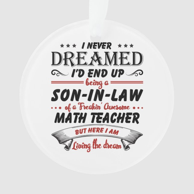 Sohn des Phantastischen Mathelehrers Ornament (Vorderseite)