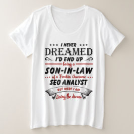 Sohn des Phantastischen SEO-Analytikers Große Größe T-Shirt