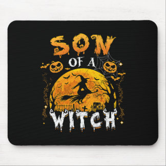 Sohn einer Hexenfamilie, die Halloween Pum Mousepad