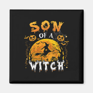 Sohn einer Hexenspuckfamilie, die Halloween Pumpk Magnet