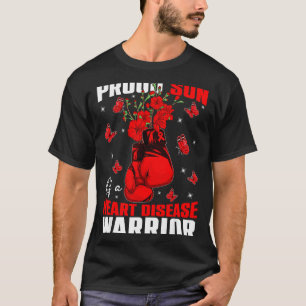 Sohn eines Herzens Krieger Herzkrankheit Bewusstse T-Shirt