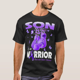 Sohn eines Kriegers Bauchspeicheldrüsenkrebs-Bewus T-Shirt