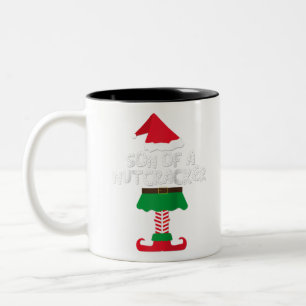Sohn eines Nussknackers, der Weihnachten entsprich Zweifarbige Tasse