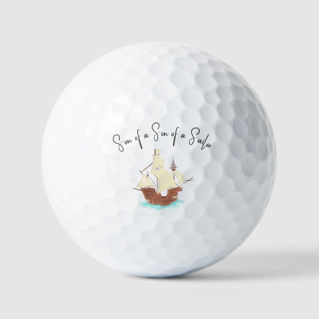 Sohn eines Sohnes eines Seefahrers Golfball (Vorderseite)