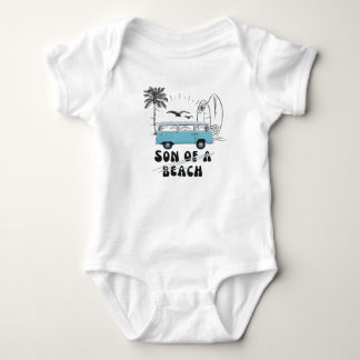 Sohn eines Strand Vintage Surf Surfer surfen Kind Baby Strampler