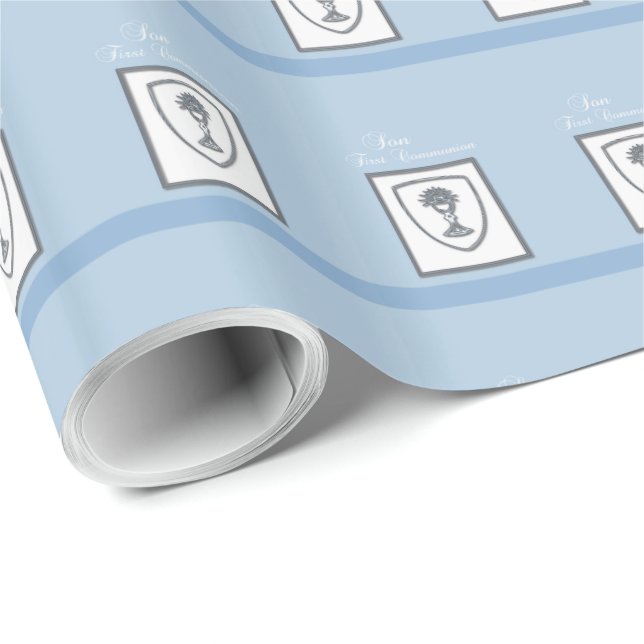 Sohn, Erste Kommune Silver Chalice Geschenkpapier (Rolleneckpunkt)