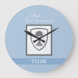 Sohn, Erste Kommune Silver Chalice Große Wanduhr