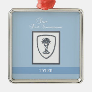 Sohn, Erste Kommune Silver Chalice Silbernes Ornament