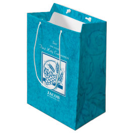 Sohn, Erste Kommune, Weizen, Trauben blau Mittlere Geschenktüte